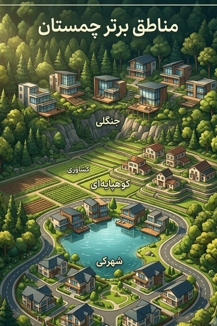 بهترین مناطق چمستان برای خرید ویلا و سرمایه‌گذاری