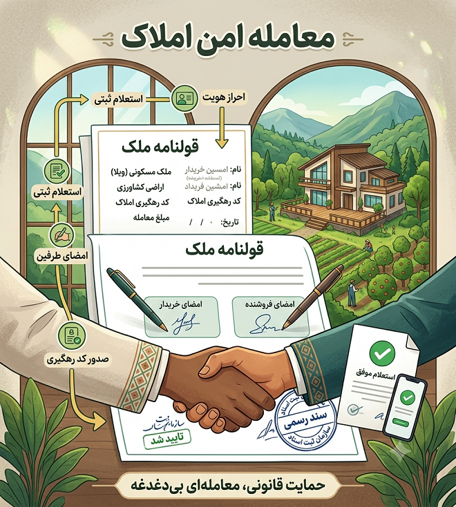 قولنامه چیست؟ آیا خرید ملک قولنامه‌ای در شمال امن است؟