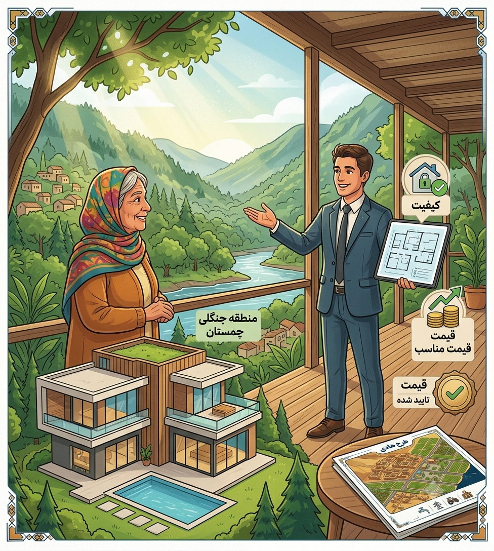 چگونه یک ویلای خوش‌قیمت در چمستان پیدا کنیم؟ ۸ نکته‌ای طلایی