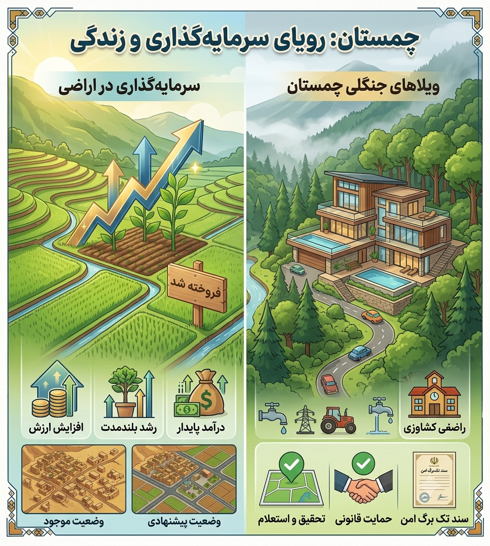 چرا قیمت ویلا در چمستان افزایش می‌یابد؟ | بررسی بازار املاک چمستان