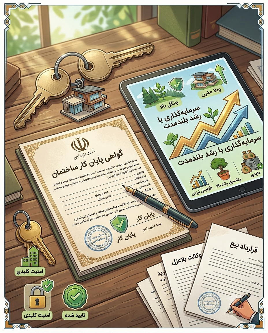 پایان کار ساختمان چیست؟ اهمیت پایان کار در خرید ویلا و ملک